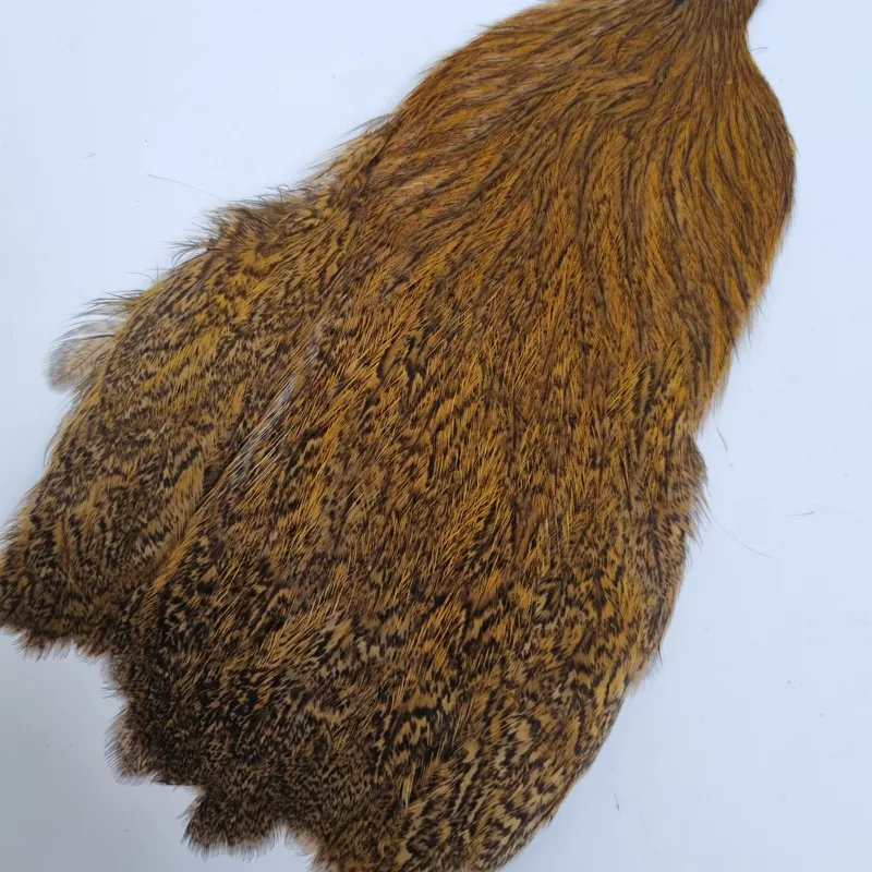 Whiting Coq de Leon Hen Cape in Speckled Copper Olive-7